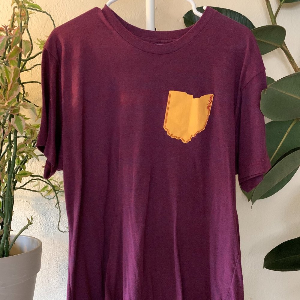 American Apparel Unisex L Ohio Pocket T-shirt